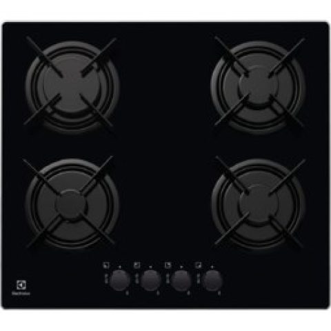 Electrolux EGT6242NVK Melns Iebūvēts Gāzes 4 zone(s)