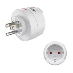 Hama 00223485 elektriskās kontaktdakšas adapters B tips C tipa (Europlug) + F…