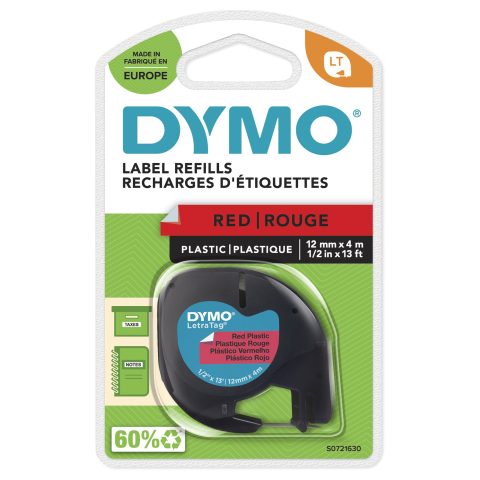 Dymo S0721630 marķēšanas lenta Melns uz sarkana