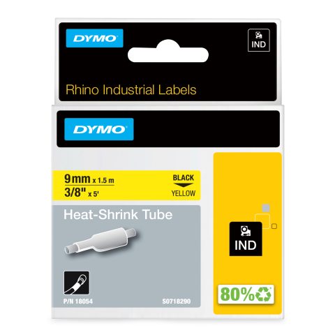 Dymo 18054 marķēšanas lenta Melns uz dzeltena