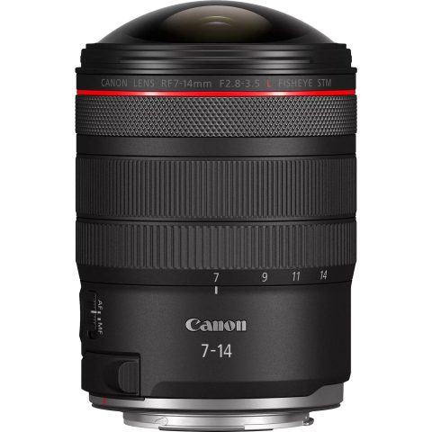 Canon RF 7-14mm F2.8-3.5L FISHEYE STM SLR Plats "zivs acs" objektīvs Melns