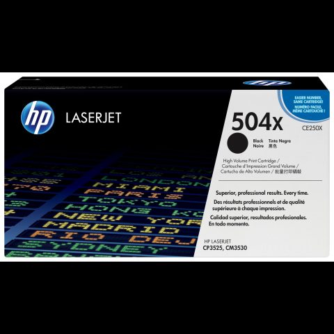 Hewlett Packard (HP) HP 504X High Yield Black Original LaserJet Toner Cartridge