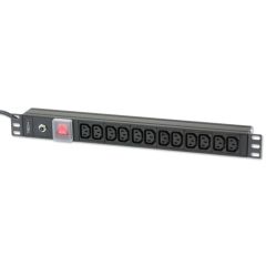 Techly 023776 удлинитель 2 m 12 розетка(и) Для помещений Черный