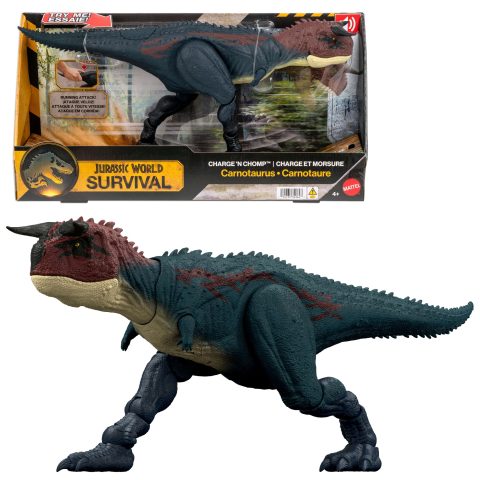 Mattel Jurassic World CHARGE 'N CHOMP Carnotaurus