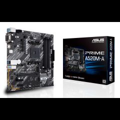 Asus PRIME A520M-A II/CSM AMD A520 Ligzda AM4 mikro ATX