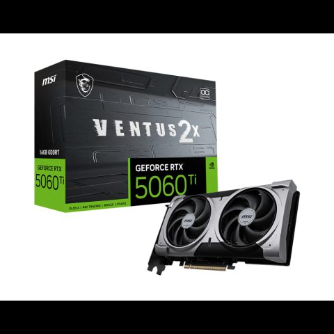 MSI VENTUS GeForce RTX 5060 TI 16G 2X OC PLUS NVIDIA 16 GB GDDR7