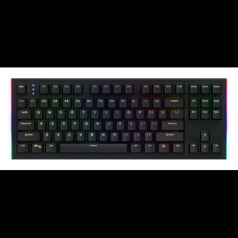 Hator Gravity X TKL tastatūra Speļu USB QWERTY Amerikāņu angļu valoda Melns