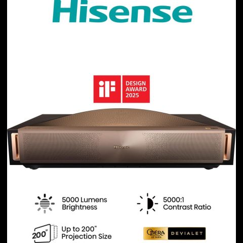 Hisense L9Q Ультракороткофокусный проектор 5000 лм UHD 4K (3840x2160) 3D Бронзов…