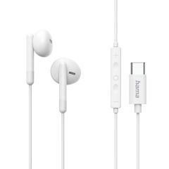 Hama Classy Headset Wired In-ear Calls/Music USB Type-C White