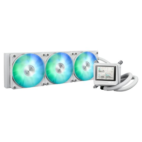 Asus MAX Gaming LC 360 ARGB LCD White Edition Procesors Universāls šķidruma d…