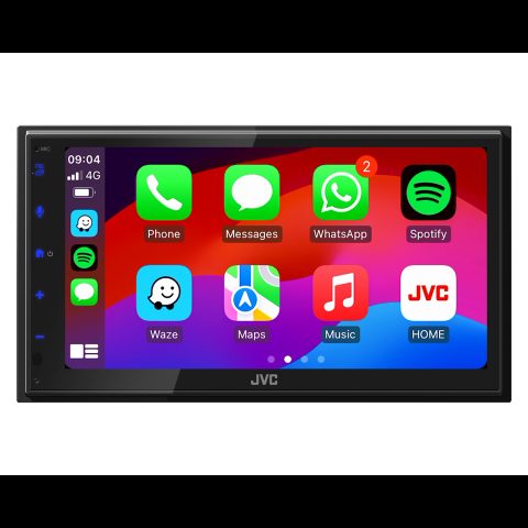JVC KW-M695DBW auto audio-video uztvērējs Melns Wi-Fi 200 W Bluetooth