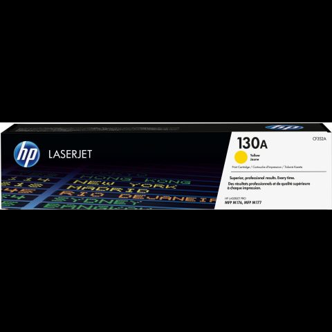 Hewlett Packard (HP) HP 130A Yellow Original LaserJet Toner Cartridge