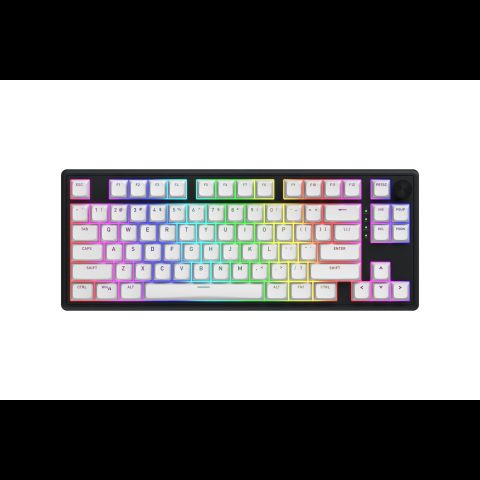 Hator Skyfall Wireless 80 tastatūra Speļu USB + RF Wireless + Bluetooth QWERTY…