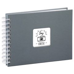 Hama Fine Art photo album Grey 50 sheets 10 x 15 cm Spiral binding