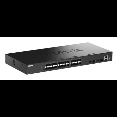 D-Link DGS-1530-28S/E tīkla pārslēgs Vadīts L2 Melns