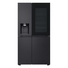 LG InstaView ™ GSXE91EVAD American Style Smart Fridge Freezer - Essence Bla…
