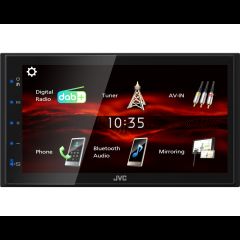JVC KW-M180DBT auto audio-video uztvērējs Melns 180 W Bluetooth