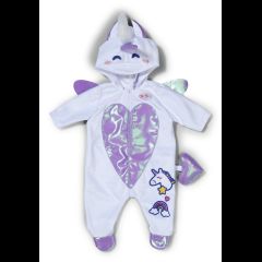 Zapf BABY born Unicorn Onesie 43cm Doll jumpsuit