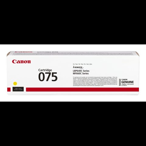 Canon 075 tonera kārtridžs 1 pcs Oriģināls Dzeltens