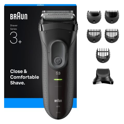 Braun 3000BT Сеточная бритва Триммер Черный