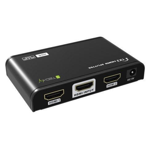 Techly IDATA HDMI2-4K2HDR видео разветвитель HDMI 2x HDMI