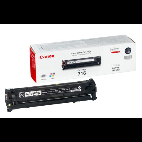 Canon Cartridge 716 Black тонерный картридж 1 шт Подлинный Черный