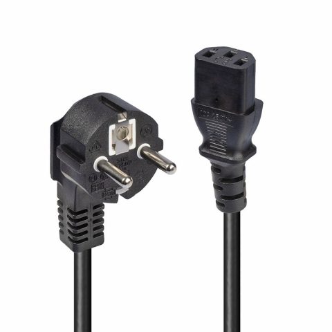 Lindy 30336 elektrības kabelis Melns 3 m CEE7/7 C13 uzmava