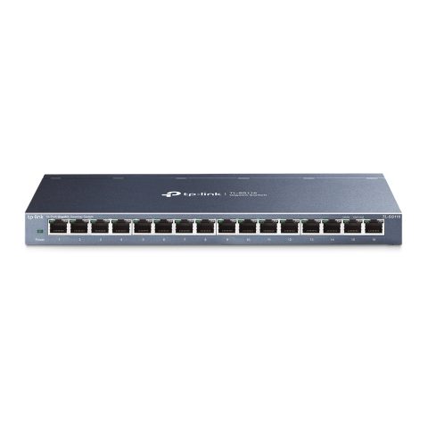 TP-Link TL-SG116 Nepārvaldīts Gigabit Ethernet (10/100/1000) Melns