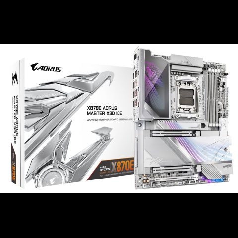 Gigabyte X870E AORUS MASTER X3D ICE AMD X870E AM5 pieslēgvieta ATX