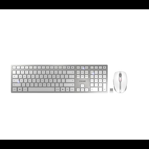 Cherry DW 9100 SLIM keyboard Mouse included Universal RF Wireless + Bluetooth Q…