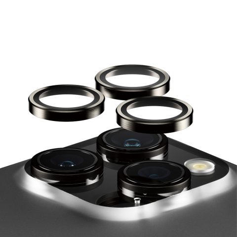 Panzer Glass PanzerGlass ® Hoops® Metal Camera Lens Protector Black iPhone 15 Pro