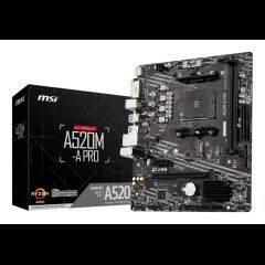 MSI A520M-A PRO motherboard AMD A520 Socket AM4 micro ATX