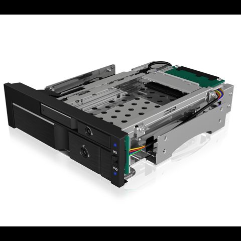 Icy Box IB-173SSK 13.3 cm (5.25") Storage drive tray Black