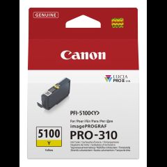 Canon PFI-5100 Y струйный картридж 1 шт Подлинный Желтый