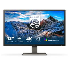 Philips P Line 439P1/00 monitori 108 cm (42.5") 3840 x 2160 pikseļi 4K Ultra HD…