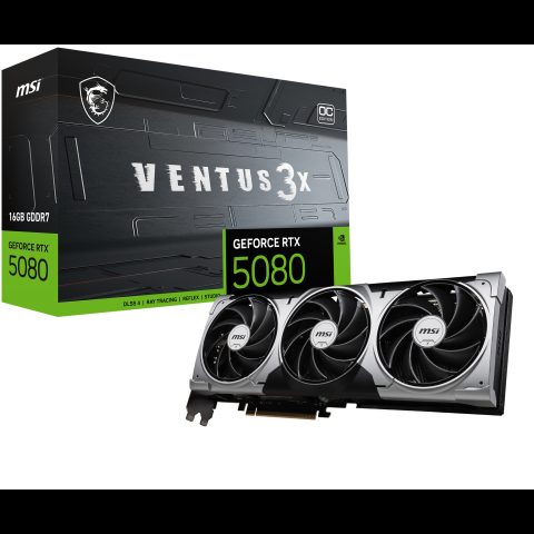 MSI VENTUS GeForce RTX 5080 16G 3X OC NVIDIA 16 GB GDDR7