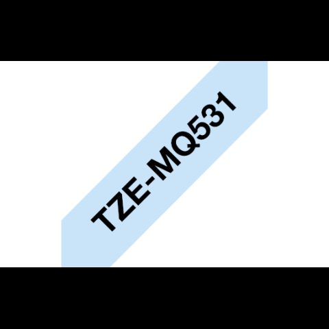 Brother TZEMQ531 marķēšanas lenta Melns uz zila TZe