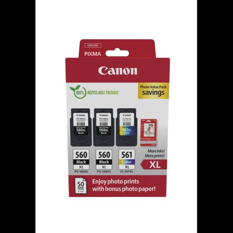 Canon 3712C012 tintes kārtridžs 3 pcs Oriģināls Augsta (XL) produktivitāte Mel…