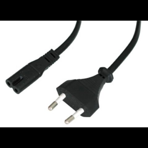 Lindy 30423 elektrības kabelis Melns 5 m CEE7/16 C7 uzmava