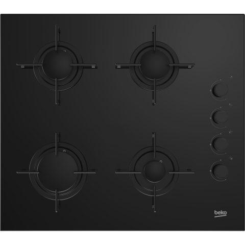 Beko HILG 64120 S plīts virsmas sildelements Melns Iebūvēts Gāzes 4 zone(s)