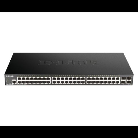 D-Link DGS-1250-52X Vadīts L3 Gigabit Ethernet (10/100/1000) Melns
