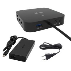 I-tec C31TRI4KDPDPRO100 dokstacija Vadu USB 3.2 Gen 1 (3.1 Gen 1) Type-C Melns