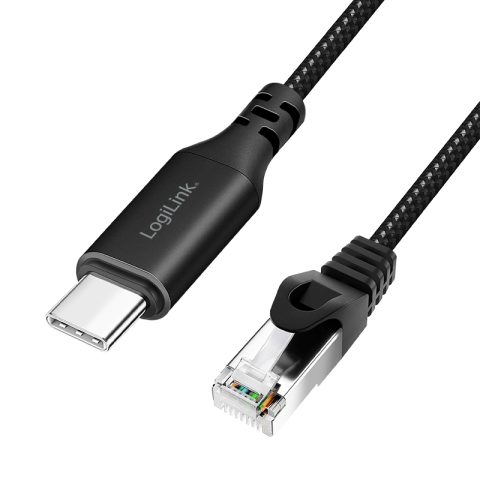 LogiLink CU0413 tīkla kabelis Melns 3 m Cat6 S/FTP (S-STP) Apaļš