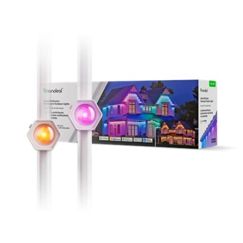 „Nanoleaf“ viedie daudzkrāsainie pastāvīgie āra gaismas komplekts