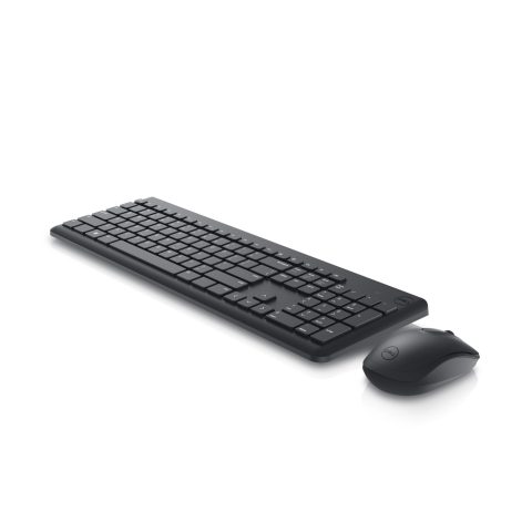 Dell KM3322W tastatūra Pele iekļauta Birojs RF Bezvadu QWERTY Ukraiņu Melns