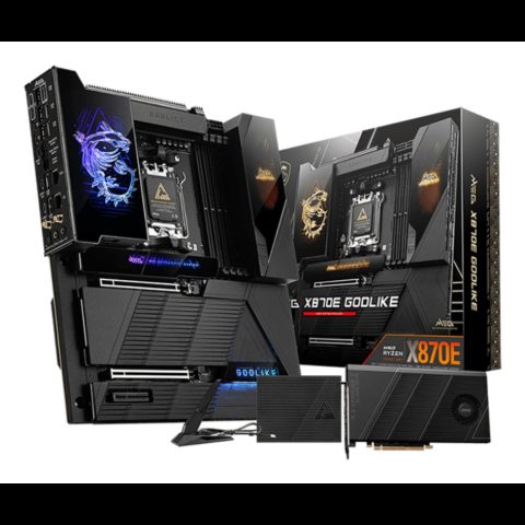 MSI MEG X870E GODLIKE mātes plate AMD X870E AM5 pieslēgvieta Paplašināts ATX