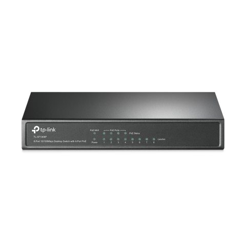 TP-Link TL-SF1008P tīkla pārslēgs Nepārvaldīts Fast Ethernet (10/100) Power over…