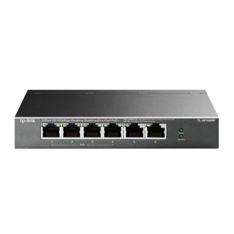 TP-Link TL-SF1006P network switch Unmanaged Fast Ethernet (10/100) Power over Et…