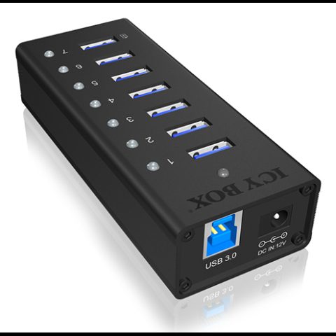 RaidSonic ICY BOX IB-AC618 USB 3.2 Gen 1 (3.1 Gen 1) Type-B 5000 Mbit/s Black