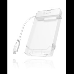 Icy Box IB-AC703-C HDD/SSD enclosure Translucent